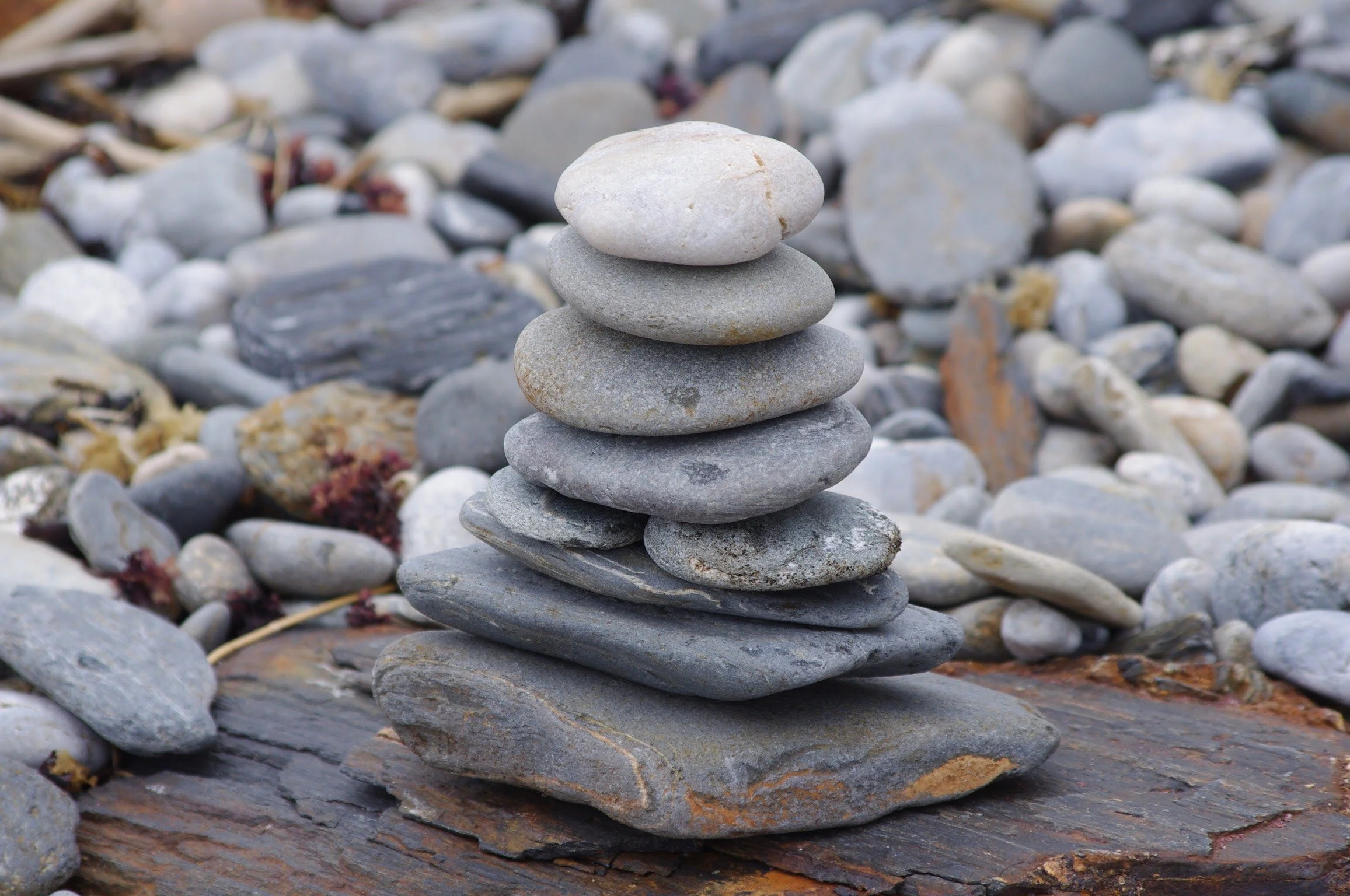 Stacked stones in balance